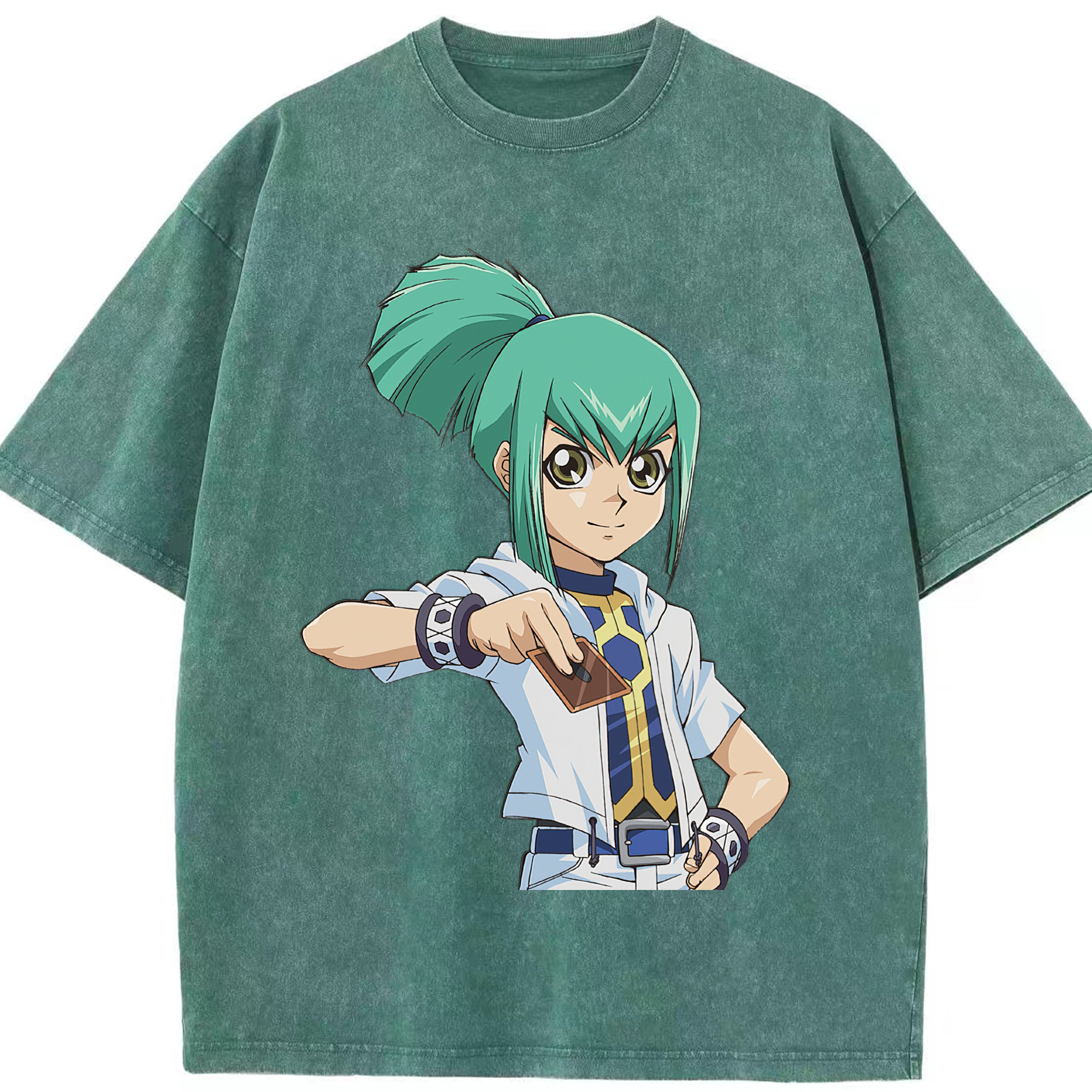 （画像用） 遊☆戯☆王 Yu-Gi-Oh! 綿100% ヴィンテージ風 半袖Tシャツ（フロントプリント）
